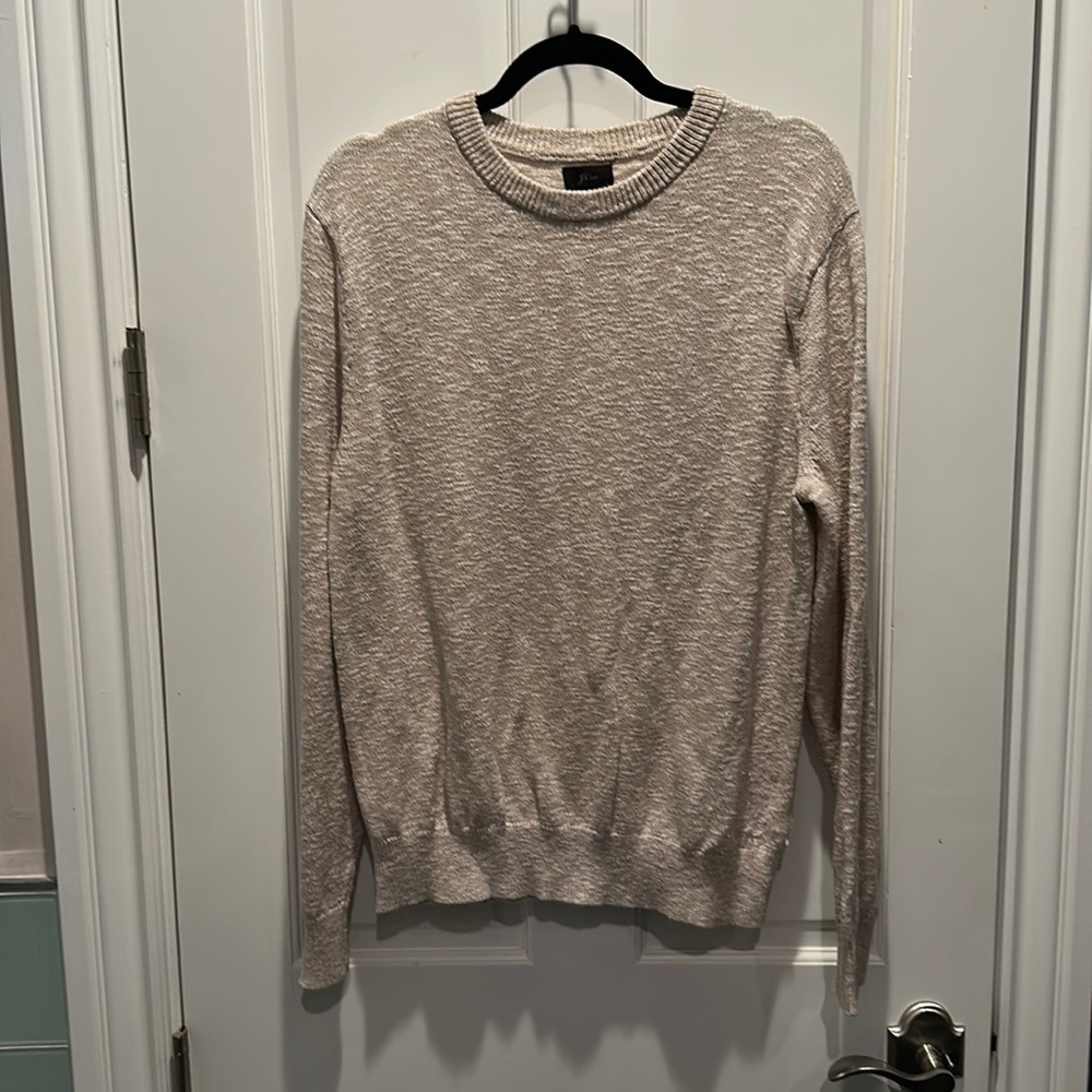 JCrew Crewneck Cotton Sweater Oatmeal Marled - Men’s Medium